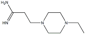 3-(4-ethylpiperazin-1-yl)propanimidamide 구조식 이미지