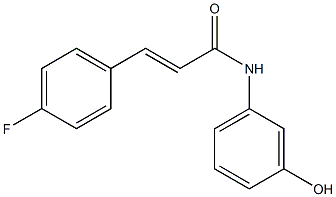 3-(4-fluorophenyl)-N-(3-hydroxyphenyl)prop-2-enamide 구조식 이미지