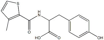 3-(4-hydroxyphenyl)-2-[(3-methylthiophen-2-yl)formamido]propanoic acid 구조식 이미지