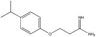 3-(4-isopropylphenoxy)propanimidamide 구조식 이미지