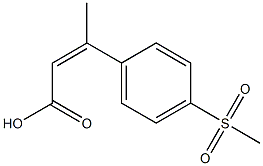 3-(4-methanesulfonylphenyl)but-2-enoic acid 구조식 이미지