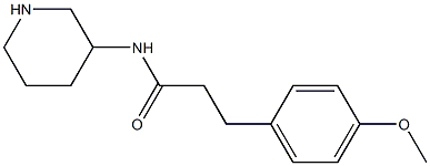 3-(4-methoxyphenyl)-N-(piperidin-3-yl)propanamide Structure