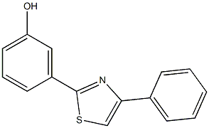 3-(4-phenyl-1,3-thiazol-2-yl)phenol 구조식 이미지