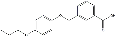 3-(4-propoxyphenoxymethyl)benzoic acid Structure