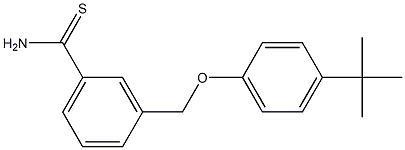 3-(4-tert-butylphenoxymethyl)benzene-1-carbothioamide 구조식 이미지