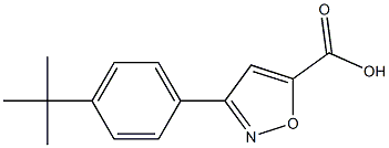 3-(4-tert-butylphenyl)-1,2-oxazole-5-carboxylic acid 구조식 이미지