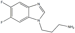 3-(5,6-difluoro-1H-1,3-benzodiazol-1-yl)propan-1-amine 구조식 이미지