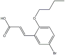 3-(5-bromo-2-butoxyphenyl)prop-2-enoic acid 구조식 이미지