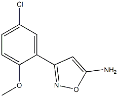 3-(5-chloro-2-methoxyphenyl)-1,2-oxazol-5-amine Structure