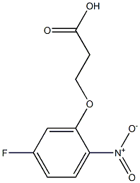 3-(5-fluoro-2-nitrophenoxy)propanoic acid Structure