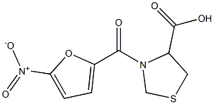 3-(5-nitro-2-furoyl)-1,3-thiazolidine-4-carboxylic acid Structure