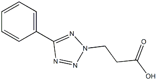 3-(5-phenyl-2H-1,2,3,4-tetrazol-2-yl)propanoic acid Structure