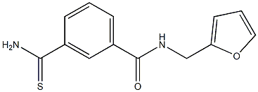 3-(aminocarbonothioyl)-N-(2-furylmethyl)benzamide 구조식 이미지