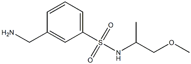 3-(aminomethyl)-N-(1-methoxypropan-2-yl)benzene-1-sulfonamide 구조식 이미지