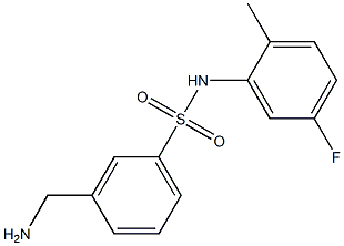 3-(aminomethyl)-N-(5-fluoro-2-methylphenyl)benzenesulfonamide Structure