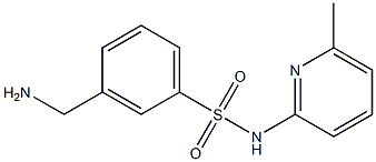 3-(aminomethyl)-N-(6-methylpyridin-2-yl)benzene-1-sulfonamide Structure