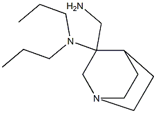 3-(aminomethyl)-N,N-dipropyl-1-azabicyclo[2.2.2]octan-3-amine 구조식 이미지