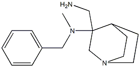 3-(aminomethyl)-N-benzyl-N-methyl-1-azabicyclo[2.2.2]octan-3-amine 구조식 이미지