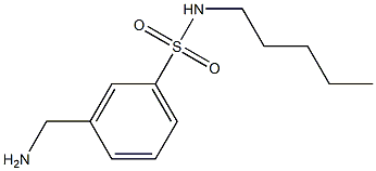 3-(aminomethyl)-N-pentylbenzene-1-sulfonamide Structure