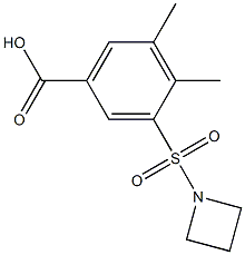 3-(azetidin-1-ylsulfonyl)-4,5-dimethylbenzoic acid 구조식 이미지