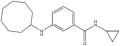 3-(cyclooctylamino)-N-cyclopropylbenzamide 구조식 이미지