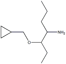 3-(cyclopropylmethoxy)heptan-4-amine Structure