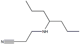3-(heptan-4-ylamino)propanenitrile Structure