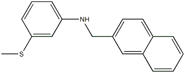 3-(methylsulfanyl)-N-(naphthalen-2-ylmethyl)aniline 구조식 이미지