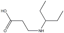 3-(pentan-3-ylamino)propanoic acid Structure
