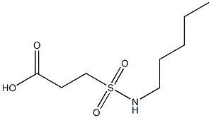 3-(pentylsulfamoyl)propanoic acid 구조식 이미지