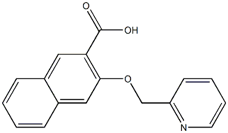 3-(pyridin-2-ylmethoxy)naphthalene-2-carboxylic acid Structure