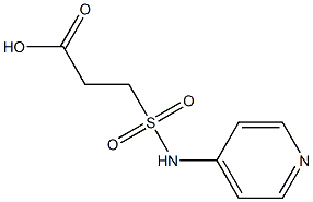 3-(pyridin-4-ylsulfamoyl)propanoic acid Structure