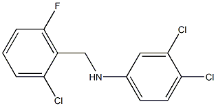 3,4-dichloro-N-[(2-chloro-6-fluorophenyl)methyl]aniline Structure