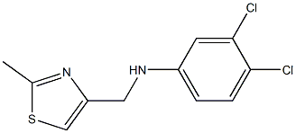 3,4-dichloro-N-[(2-methyl-1,3-thiazol-4-yl)methyl]aniline 구조식 이미지