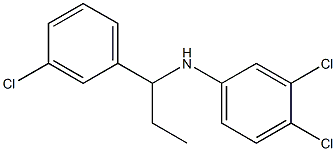 3,4-dichloro-N-[1-(3-chlorophenyl)propyl]aniline 구조식 이미지