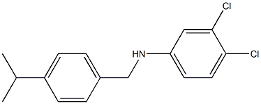 3,4-dichloro-N-{[4-(propan-2-yl)phenyl]methyl}aniline Structure