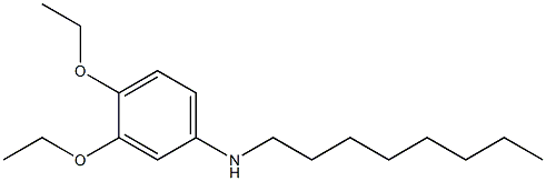 3,4-diethoxy-N-octylaniline 구조식 이미지