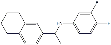 3,4-difluoro-N-[1-(5,6,7,8-tetrahydronaphthalen-2-yl)ethyl]aniline 구조식 이미지