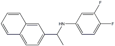 3,4-difluoro-N-[1-(naphthalen-2-yl)ethyl]aniline Structure