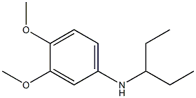 3,4-dimethoxy-N-(pentan-3-yl)aniline Structure