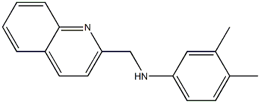 3,4-dimethyl-N-(quinolin-2-ylmethyl)aniline 구조식 이미지