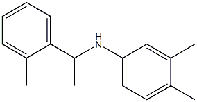 3,4-dimethyl-N-[1-(2-methylphenyl)ethyl]aniline Structure