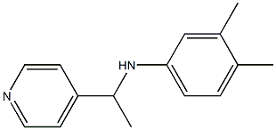 3,4-dimethyl-N-[1-(pyridin-4-yl)ethyl]aniline 구조식 이미지