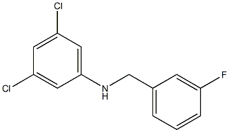 3,5-dichloro-N-[(3-fluorophenyl)methyl]aniline Structure