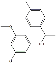3,5-dimethoxy-N-[1-(4-methylphenyl)ethyl]aniline Structure
