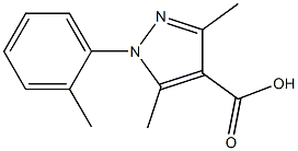 3,5-dimethyl-1-(2-methylphenyl)-1H-pyrazole-4-carboxylic acid 구조식 이미지