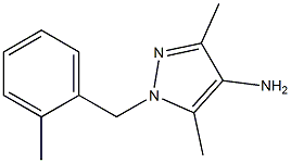 3,5-dimethyl-1-[(2-methylphenyl)methyl]-1H-pyrazol-4-amine Structure
