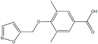 3,5-dimethyl-4-(1,2-oxazol-5-ylmethoxy)benzoic acid Structure