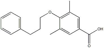 3,5-dimethyl-4-(3-phenylpropoxy)benzoic acid Structure