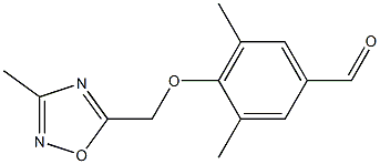 3,5-dimethyl-4-[(3-methyl-1,2,4-oxadiazol-5-yl)methoxy]benzaldehyde 구조식 이미지